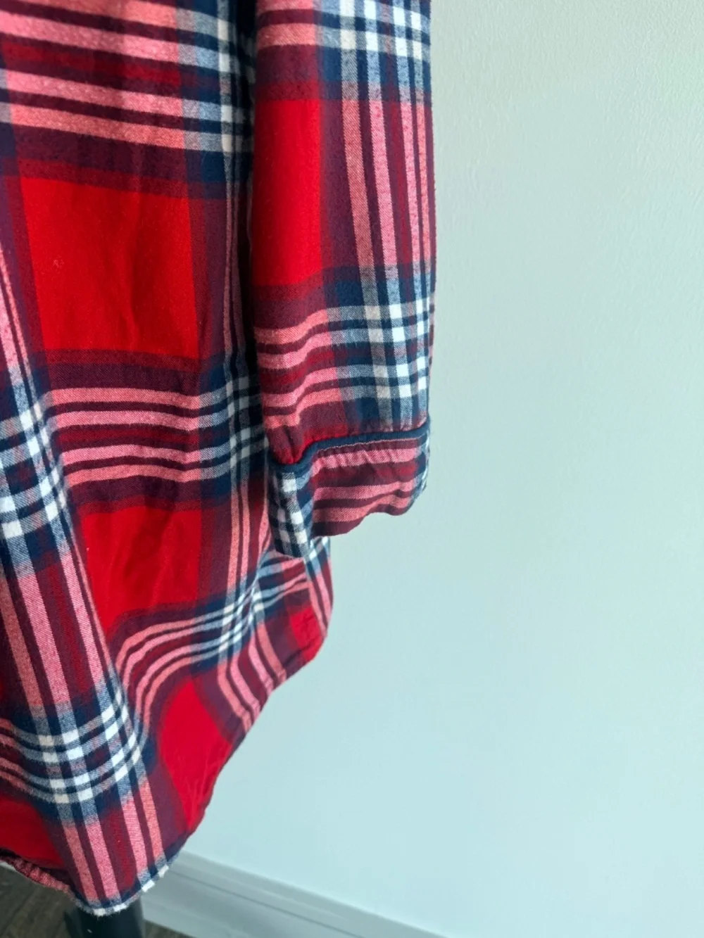 Stars Above Women's Flannel Pajama Button-Up Shirt Dress